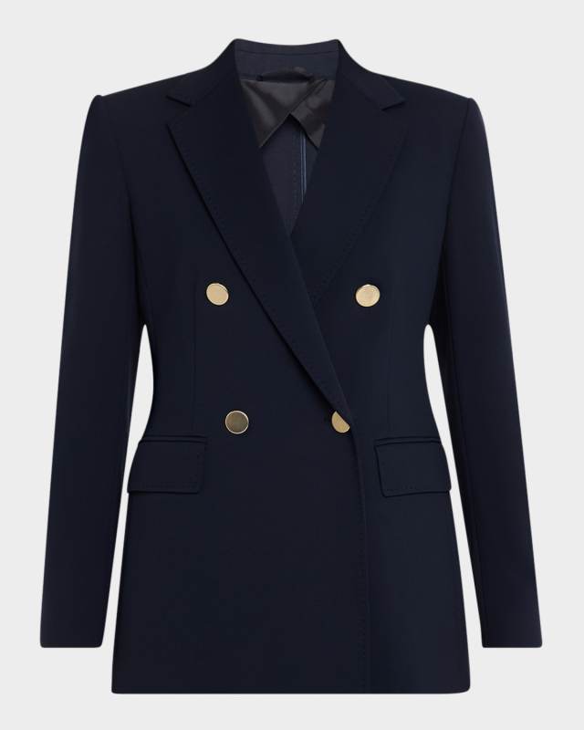 Lerici Double-Breasted Pick Stitch Blazer